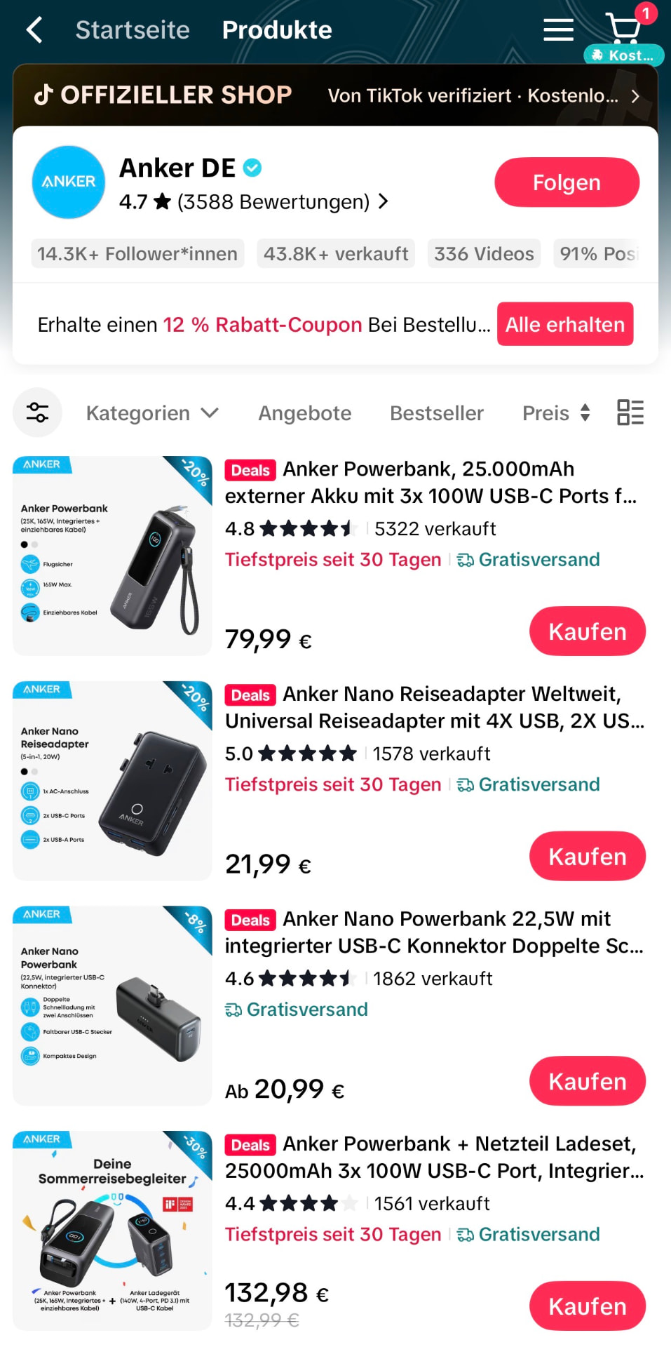Der Shop-Katalog